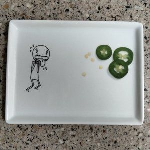 NWT 2011 Retired Oliver Jalapeno Appetizer Plate